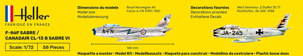 1/72 F-86F Sabre / Canadair CL-13 B Sabre VI
