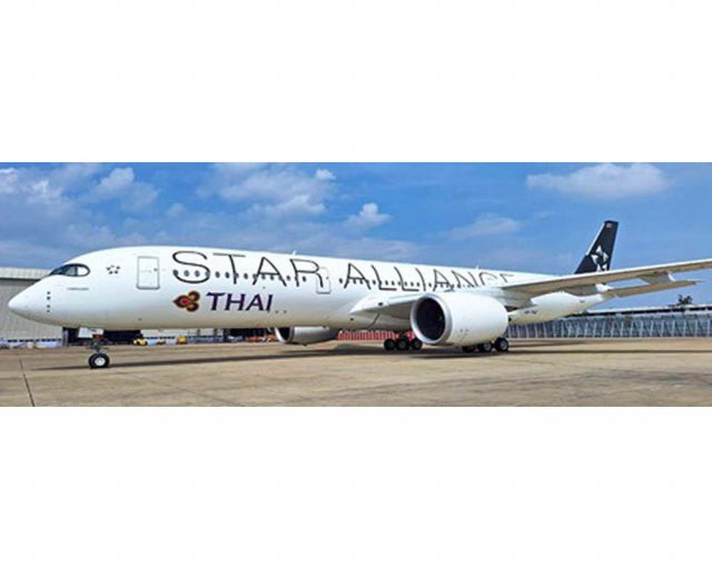 1/400 Thai Airways A350-900 HS-THQ "Star Alliance" (Flaps Down)