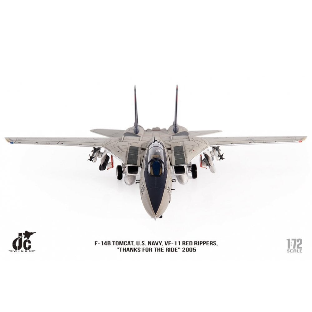 1/72 F14B Tomcat U.S. NAVY VF11 Red Rippers THANKS FOR THE RIDE 2005