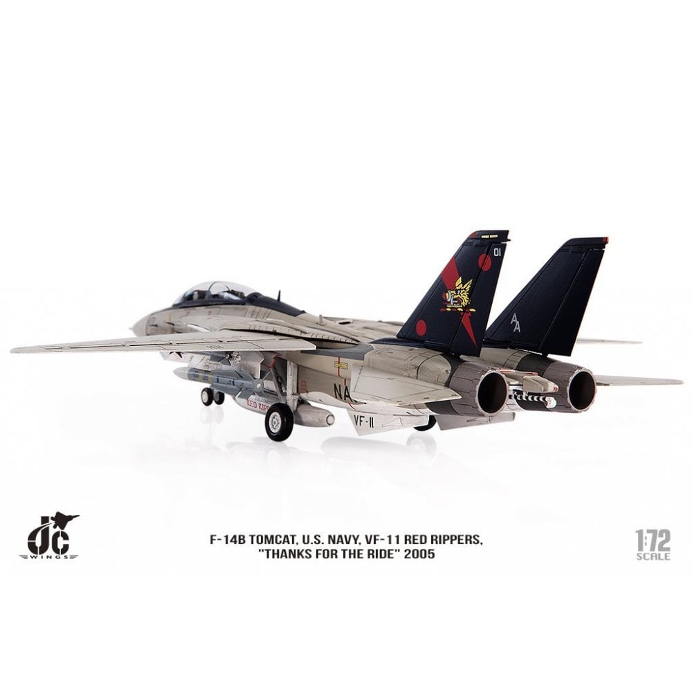 1/72 F14B Tomcat U.S. NAVY VF11 Red Rippers THANKS FOR THE RIDE 2005