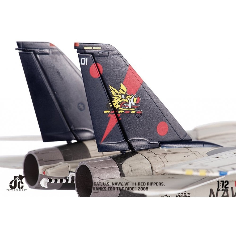1/72 F14B Tomcat U.S. NAVY VF11 Red Rippers THANKS FOR THE RIDE 2005