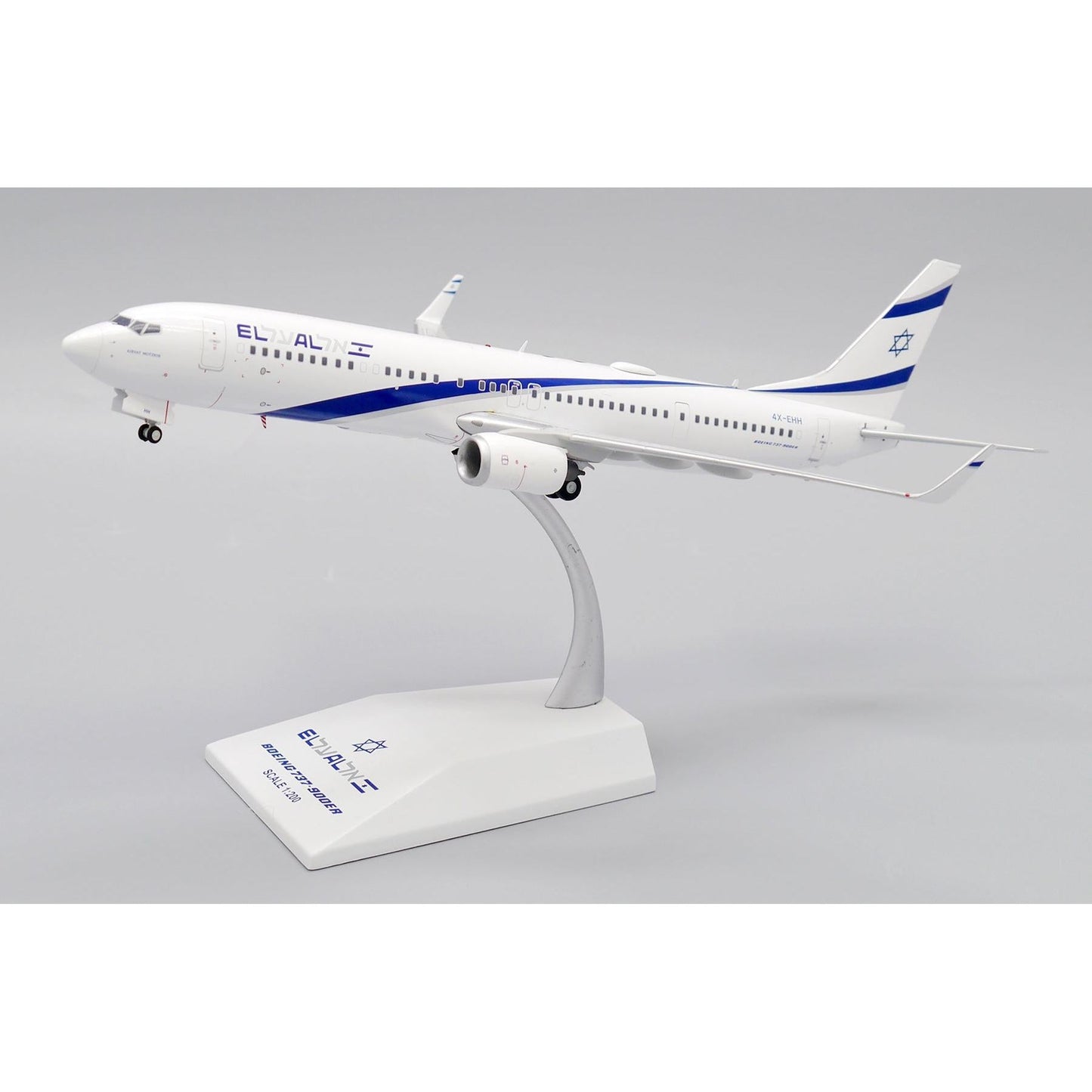 1/200 El Al Israel Airlines Boeing 737-900ER Reg: 4X-EHH with Stand