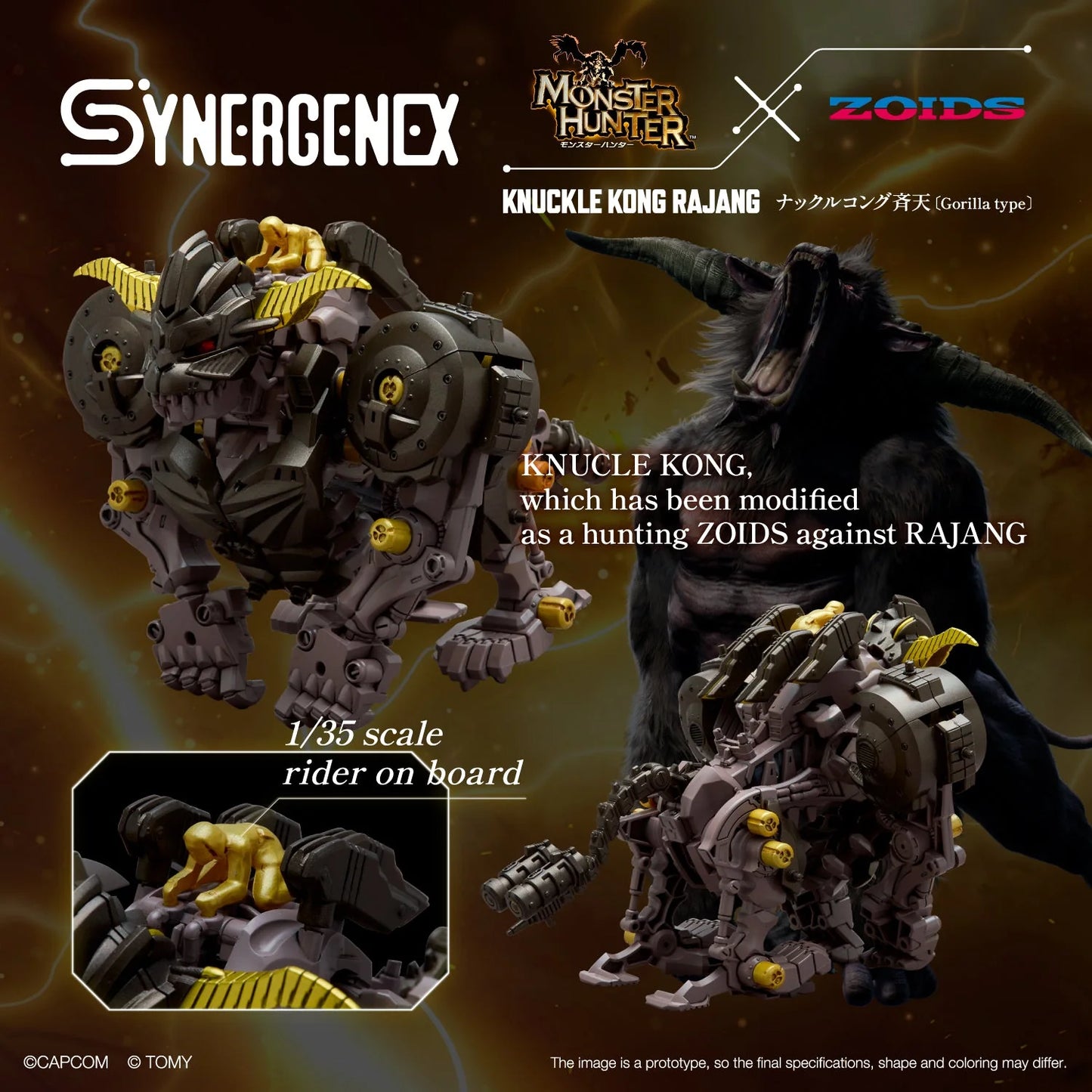 1/35 Zoids Monster Hunter X Zoids Knuckle Kong Rajang
