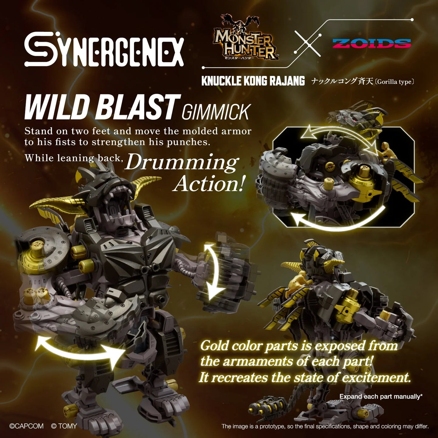 1/35 Zoids Monster Hunter X Zoids Knuckle Kong Rajang