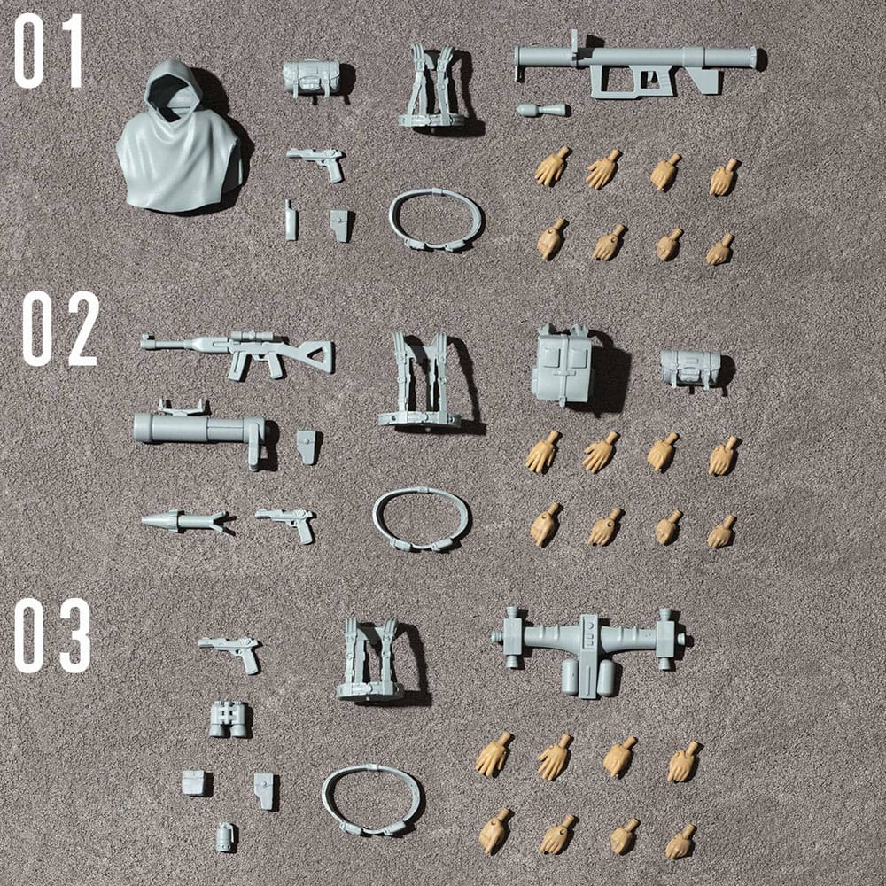 G.M.G. PROFESSIONAL Mobile Suit Gundam Earth United Army Soldier 01 03 Set (Packaging with special box)
