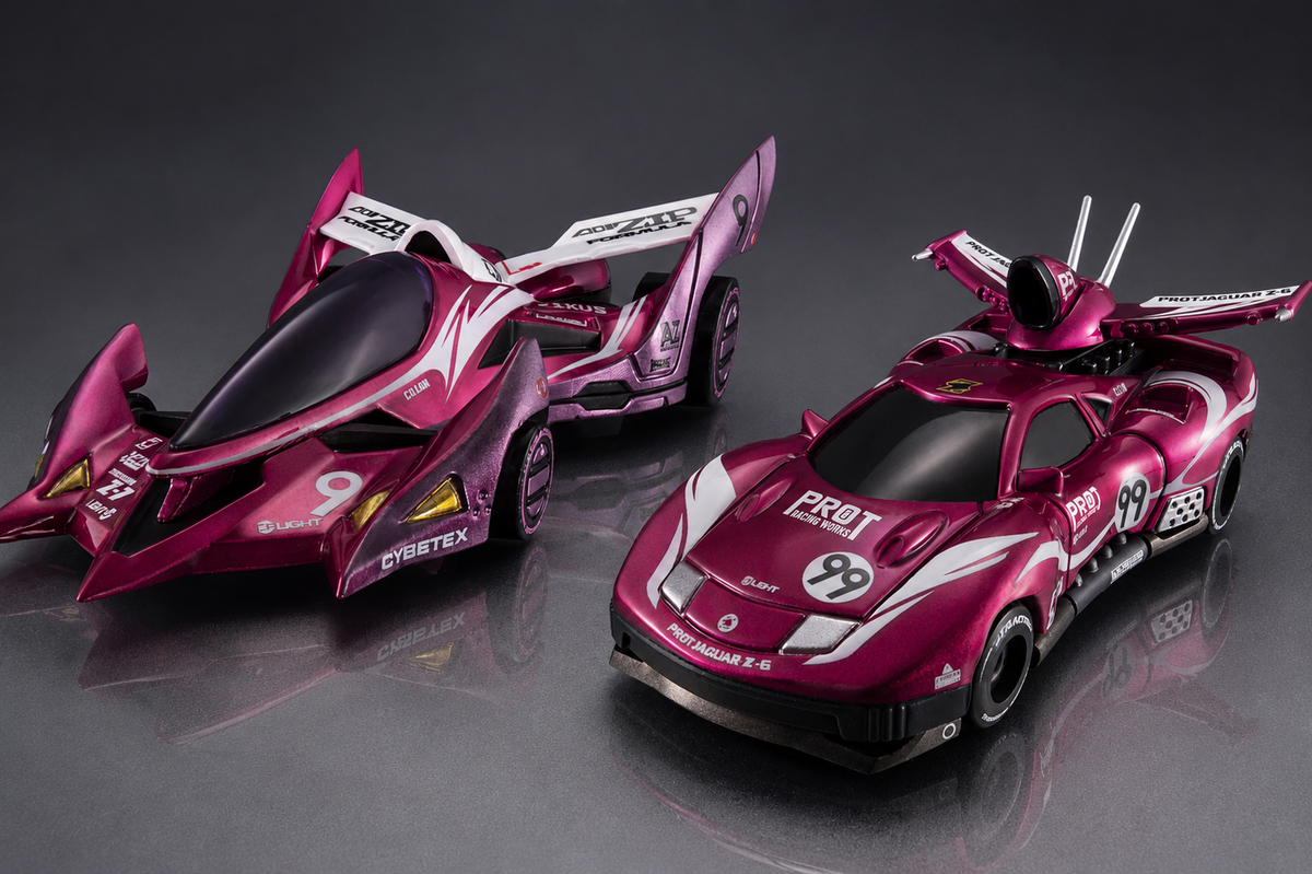 Cyber Formula Collection Heritage Edition Future Gpx Cyber Formula Proto Jaguar Z 6 & Aoi Stealth Jaguar Z 7 Set