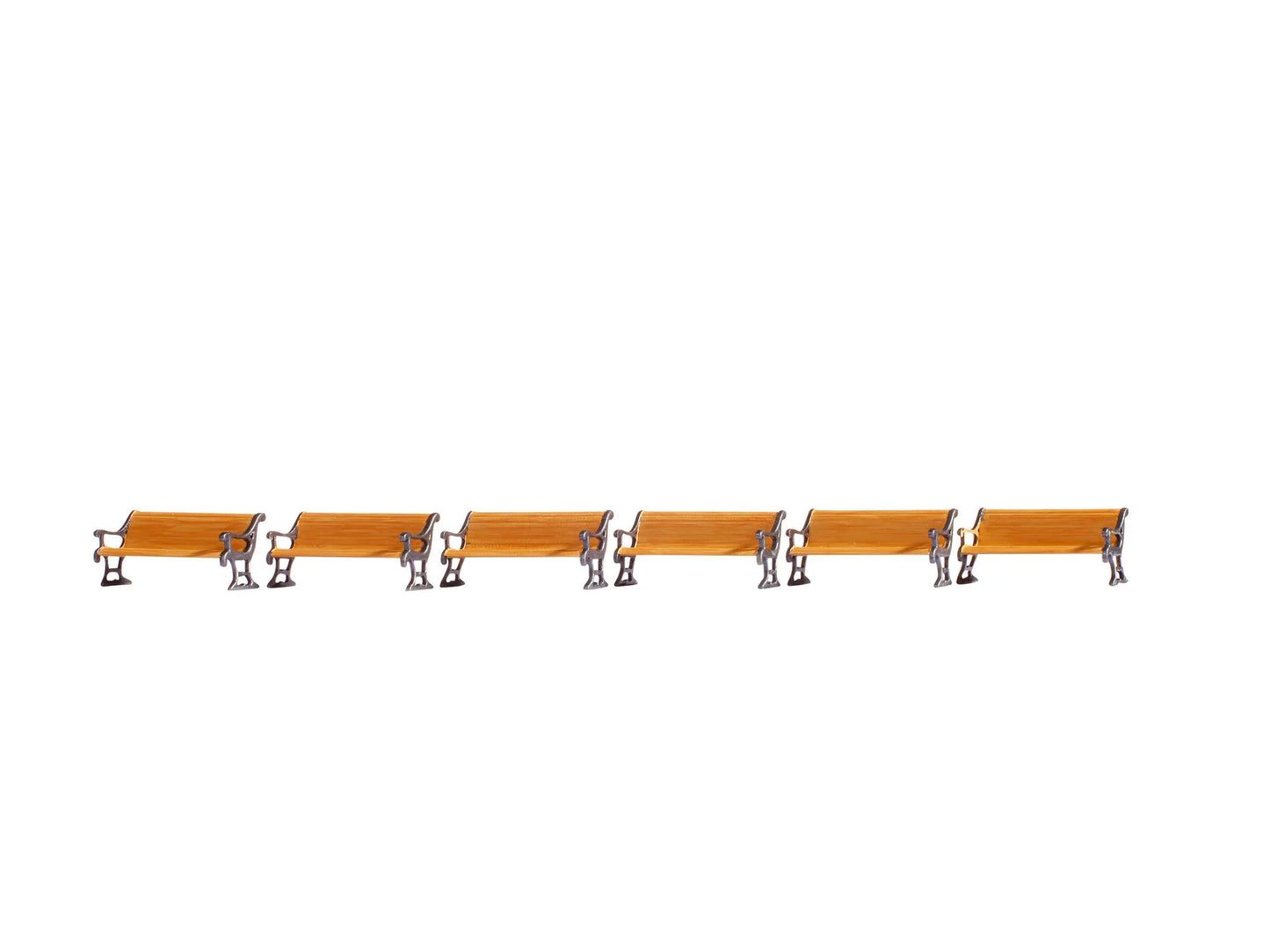 HO Benches 6 x Natual Wood Colour
