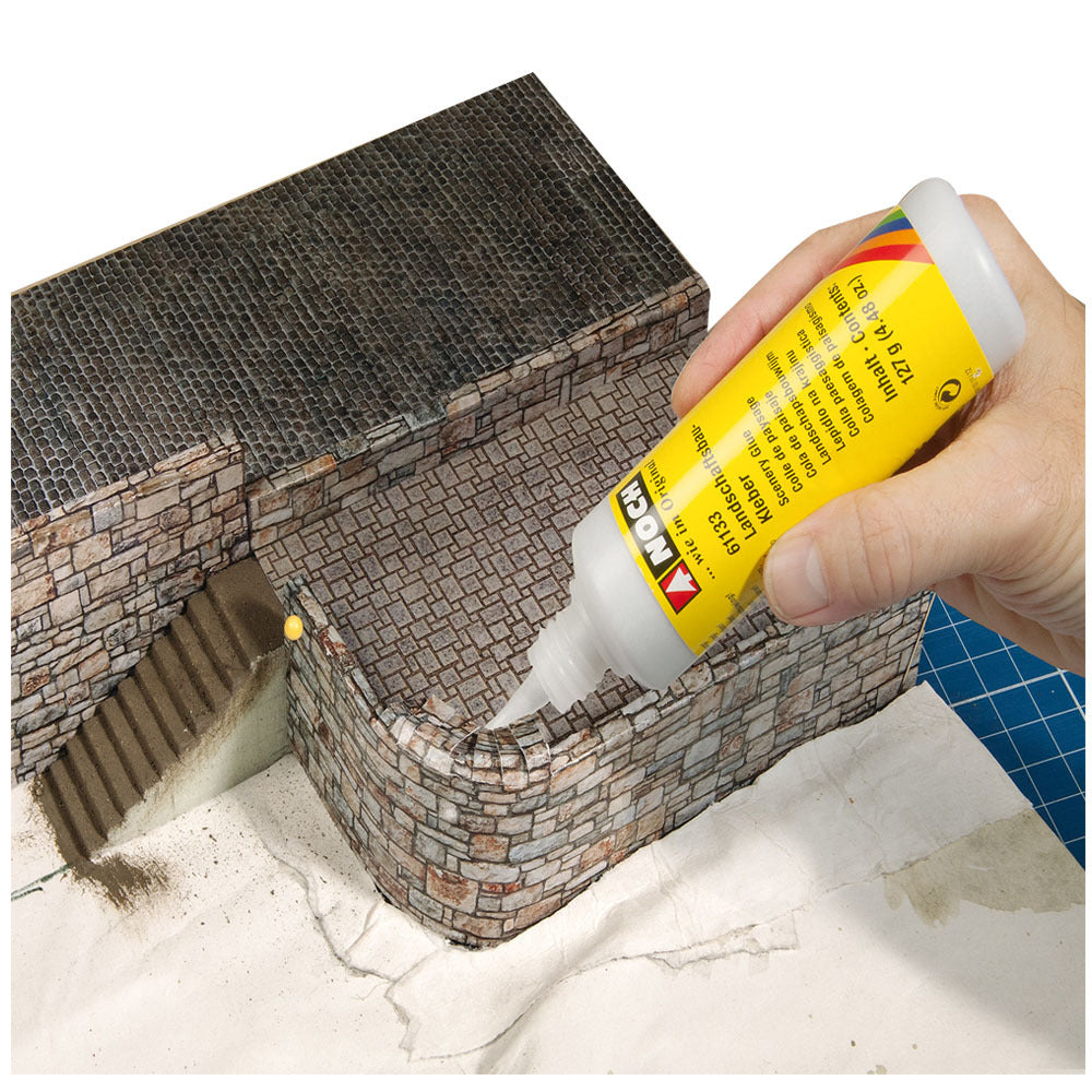 HO 3D Cardboard Sheet - Clinker - Yellow