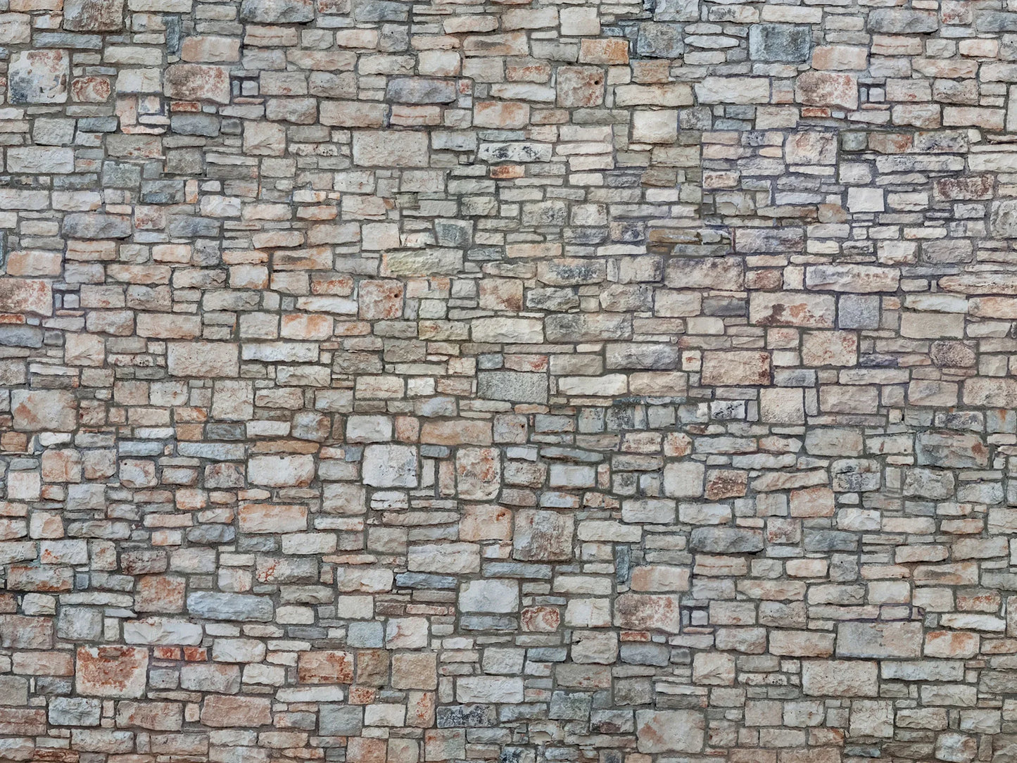 HO 3D Cardboard Sheet - Quarrystone Wall -