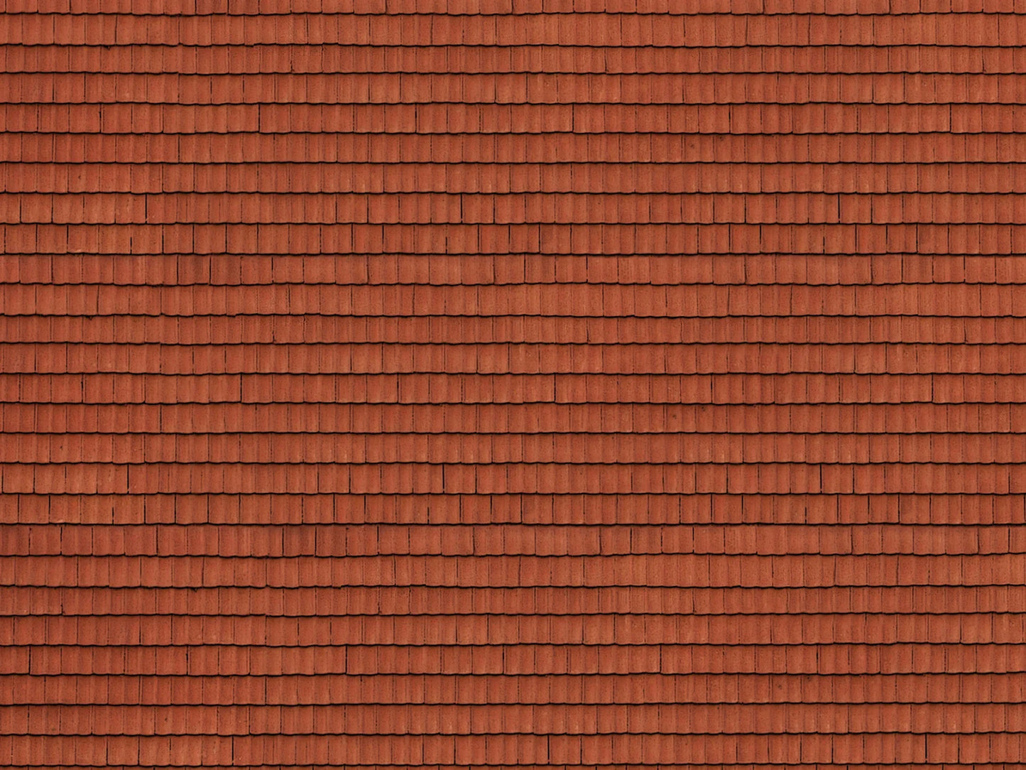HO 3D Cardboard Sheet - Roof Tile - Red