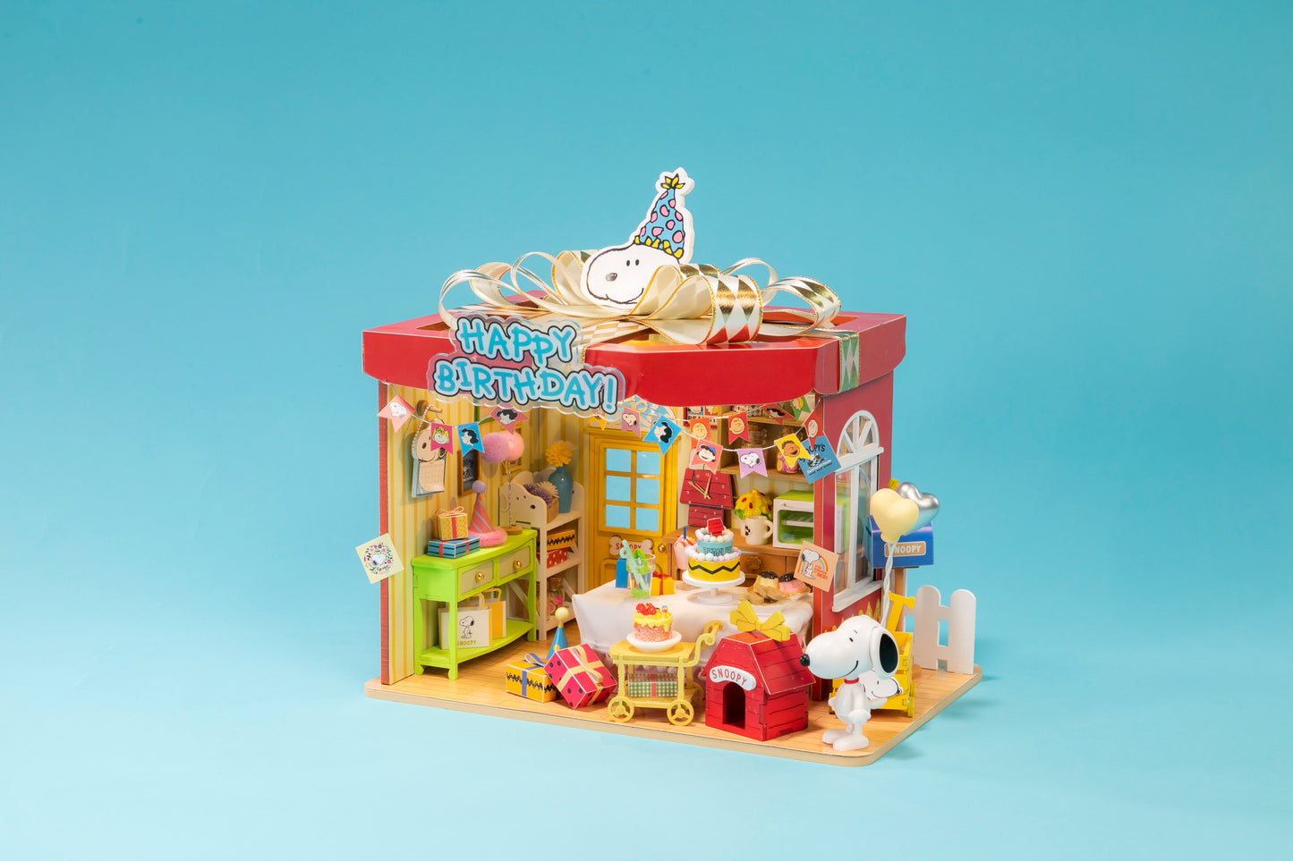 Puremind Peanuts: Snoopy Birthday Party Wooden Kit