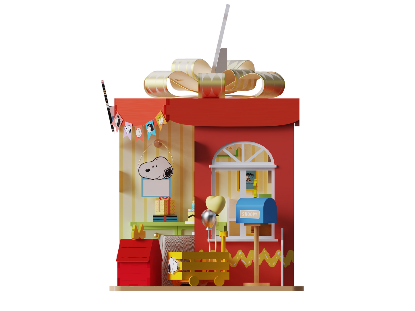 Puremind Peanuts: Snoopy Birthday Party Wooden Kit