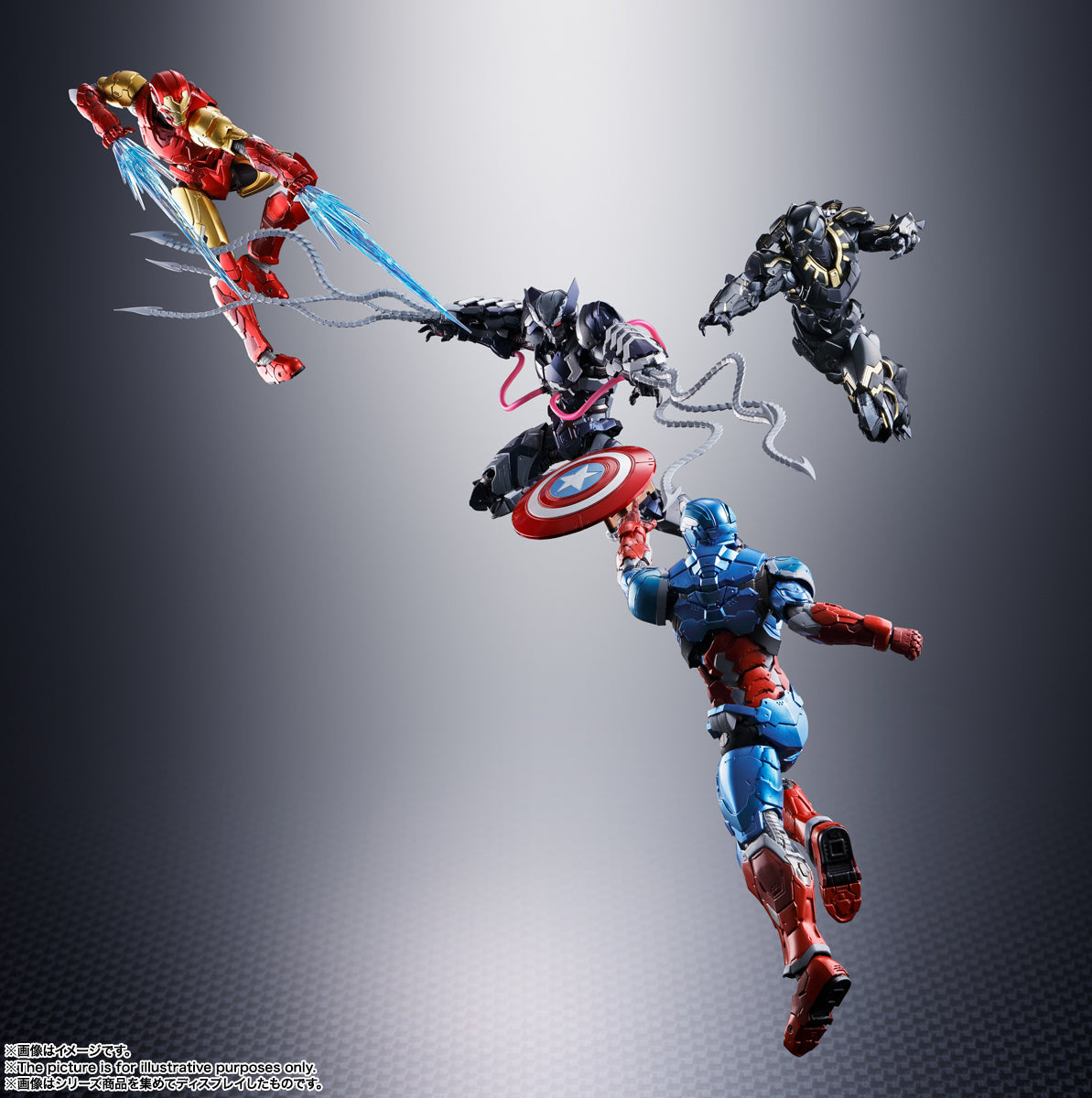 S.H.Figuarts Venom Symbiote Wolverine TECHON AVENGERS