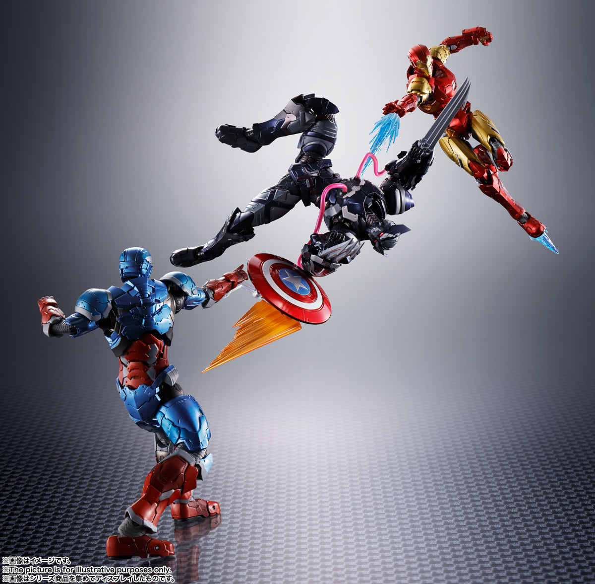 S.H.Figuarts Venom Symbiote Wolverine TECHON AVENGERS
