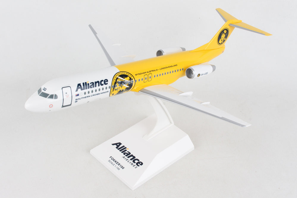 1/100 Alliance Airlines Fokker F100 VHUQG Sir Charles Kingsford Smith Livery