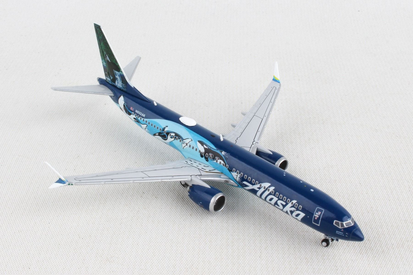 1/400 Alaska Airlines B737 MAX 9 N932AK West Coast Wonders (Orcas)