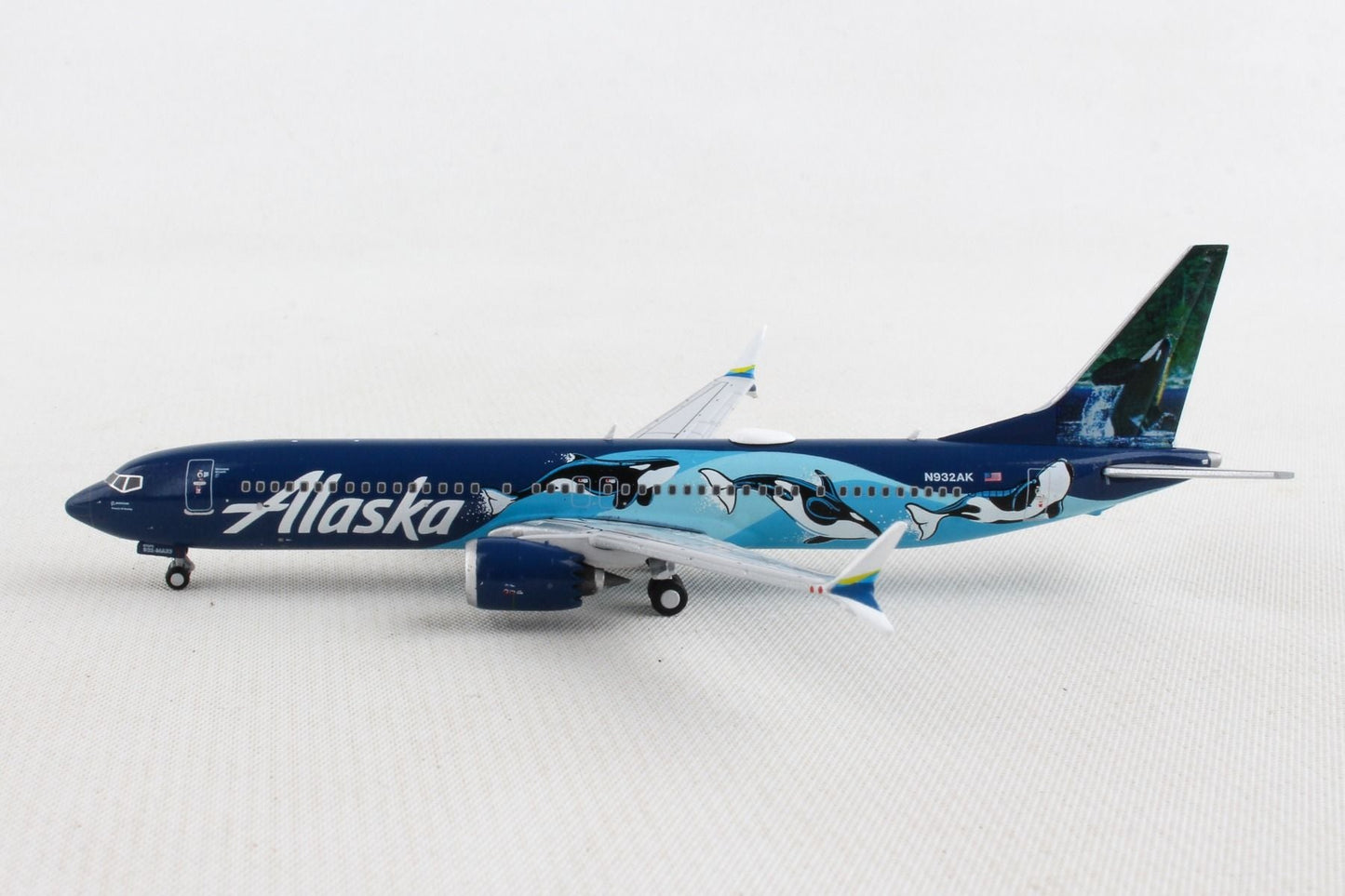 1/400 Alaska Airlines B737 MAX 9 N932AK West Coast Wonders (Orcas)