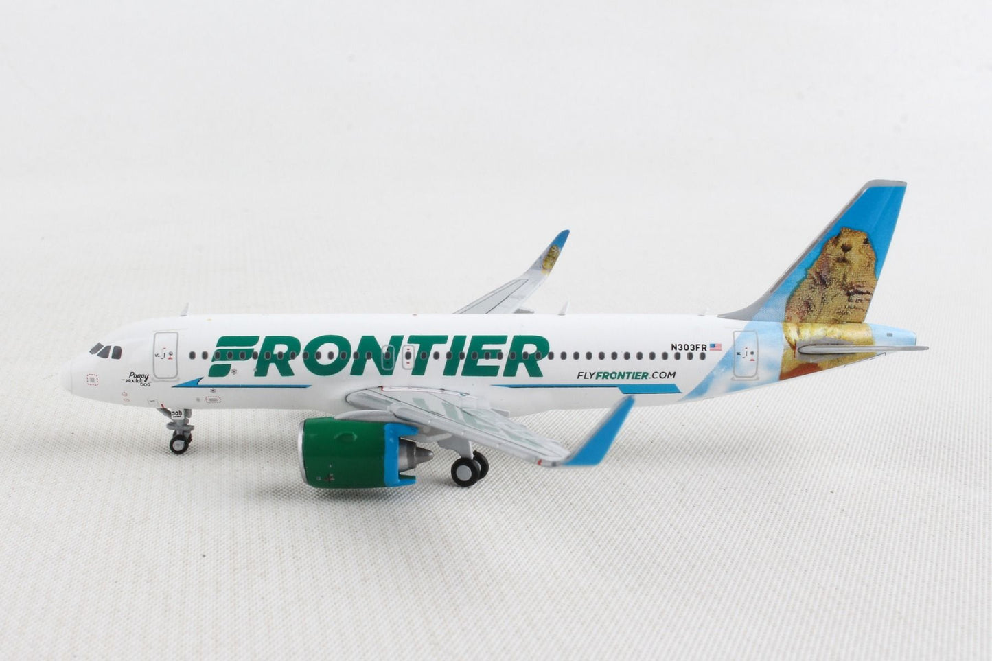 1/400 Frontier Airlines A320neo N303FR “Poppy the Prairie Dog��