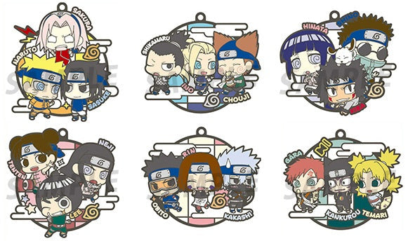 Rubber Mascot Buddycolle NARUTO threeman cell!
