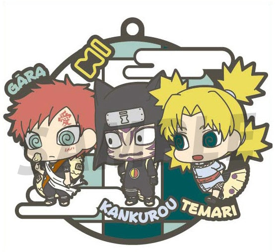 Rubber Mascot Buddycolle NARUTO threeman cell!