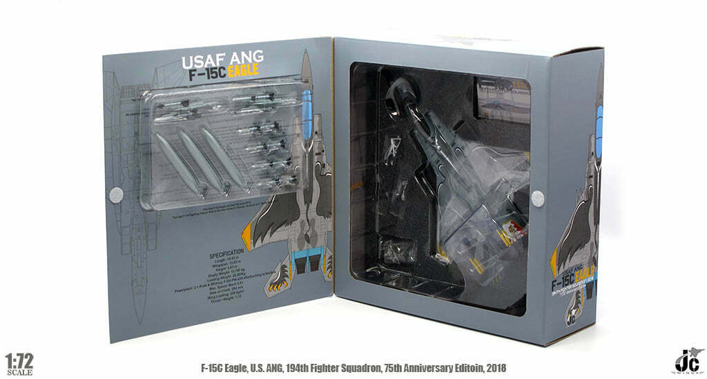 1/72 USAF ANG F15C Eagle 194th Fighter Squadron 75th Anniversary 2018 California Flag