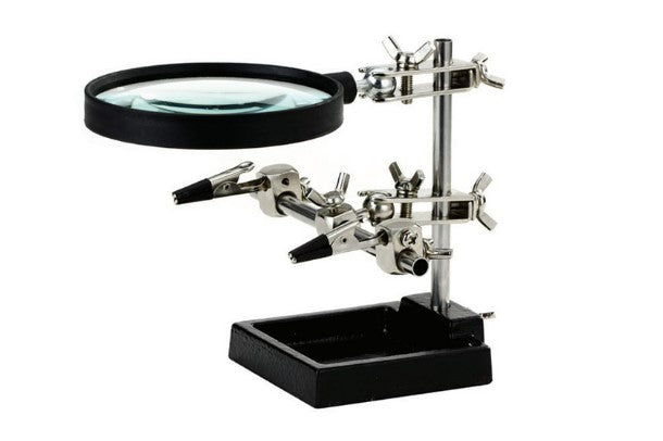 Adjustable Helping Hands with Magnifier