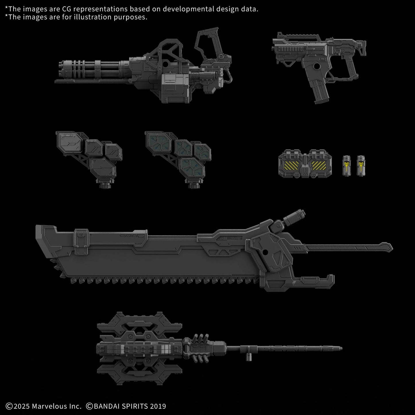 30MM Option Parts Set Daemon X Machina Ts Weapon Set 01