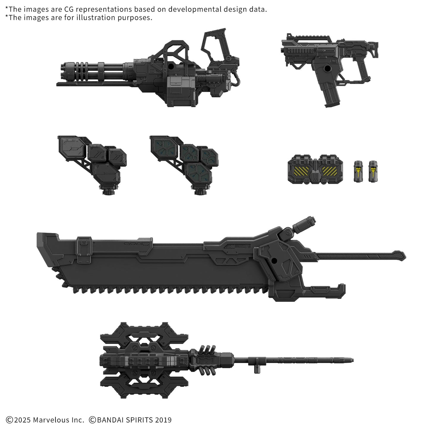 30MM Option Parts Set Daemon X Machina Ts Weapon Set 01