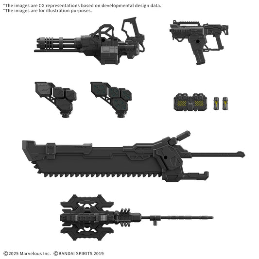 30MM Option Parts Set Daemon X Machina Ts Weapon Set 01
