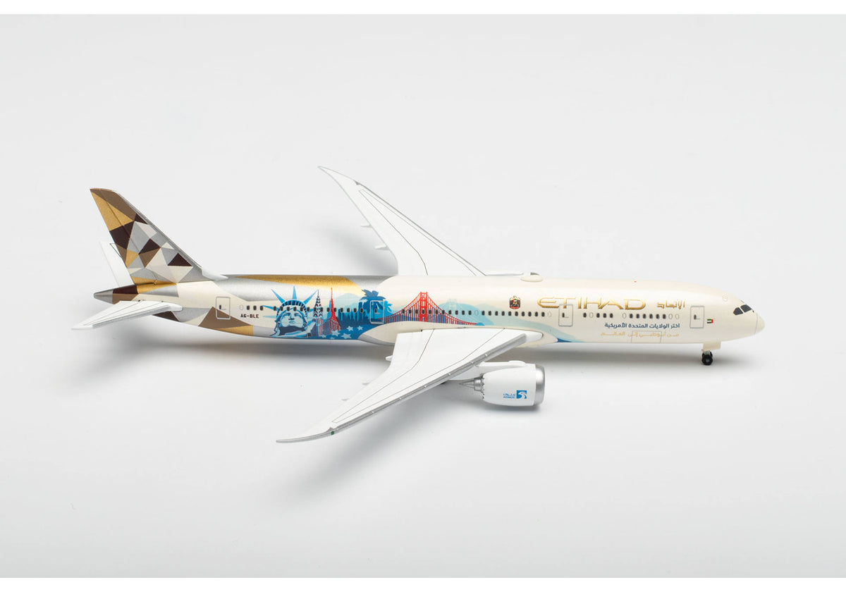 1/500 Etihad Airways Boeing 787-9 Dreamliner A6-BLE "Choose the USA"