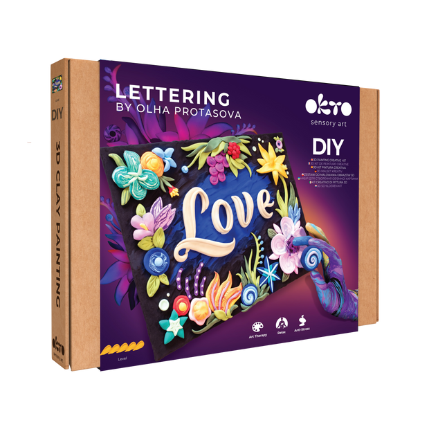 image1_DIY 3D Painting Lettering Kit - Love