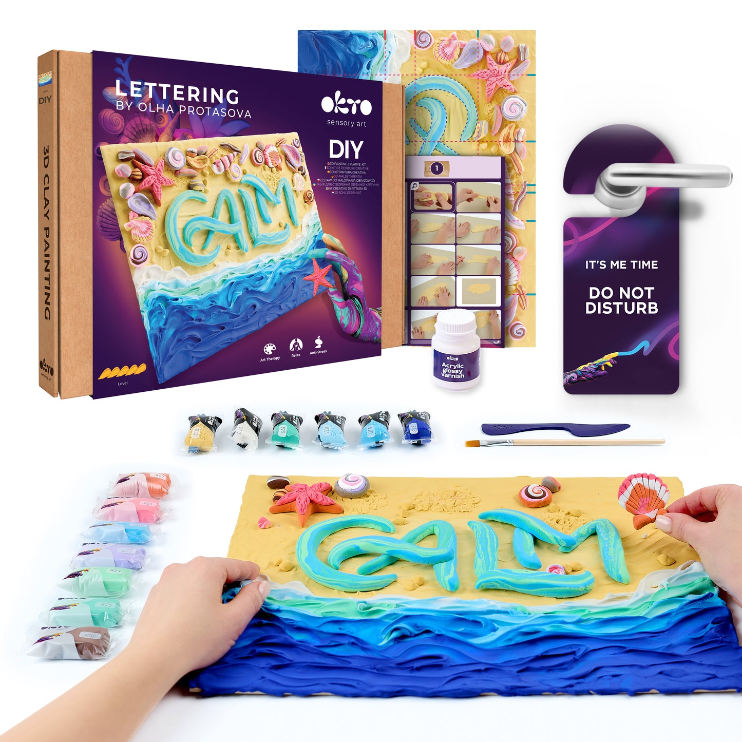 image2_DIY 3D Painting Lettering Kit - Calm