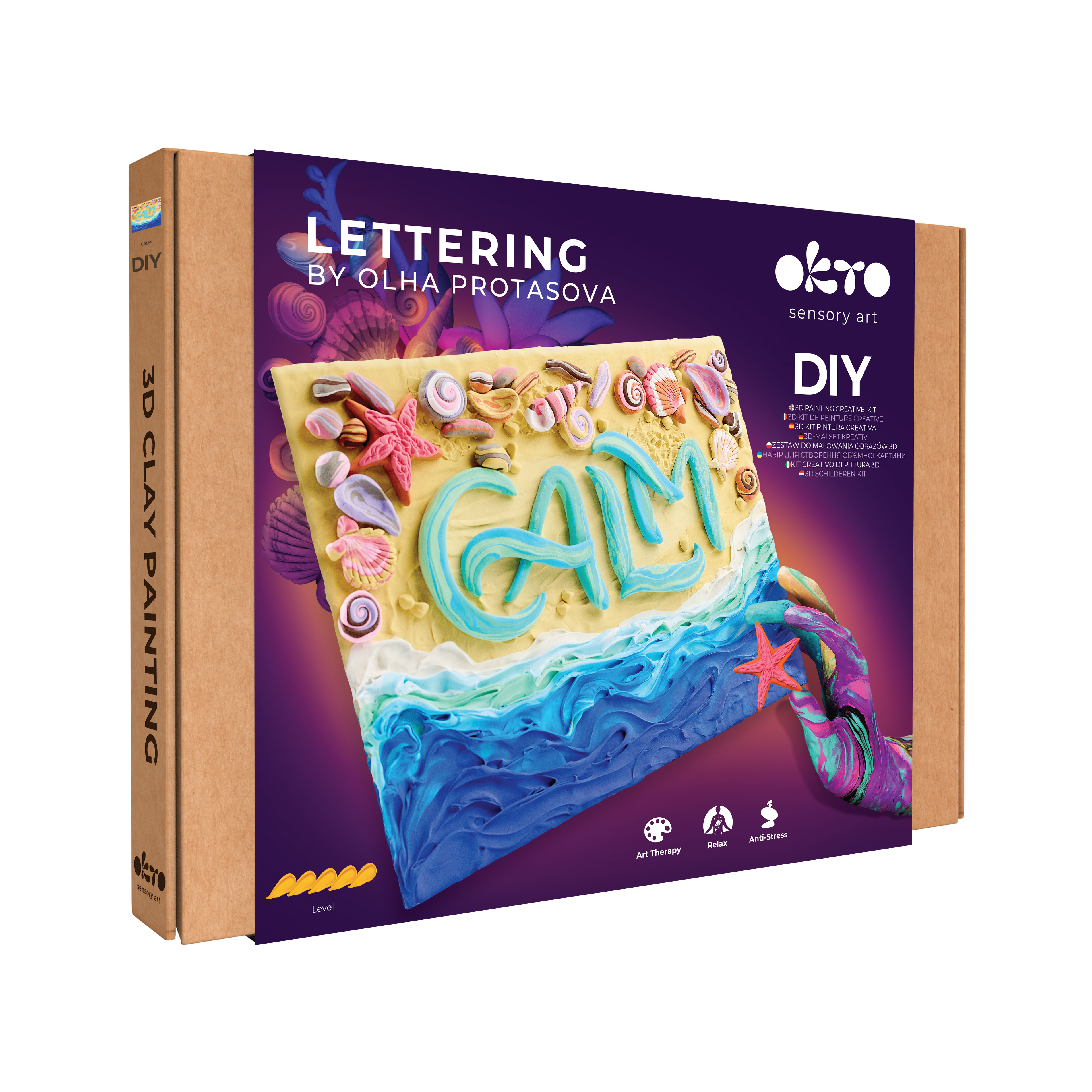 image1_DIY 3D Painting Lettering Kit - Calm
