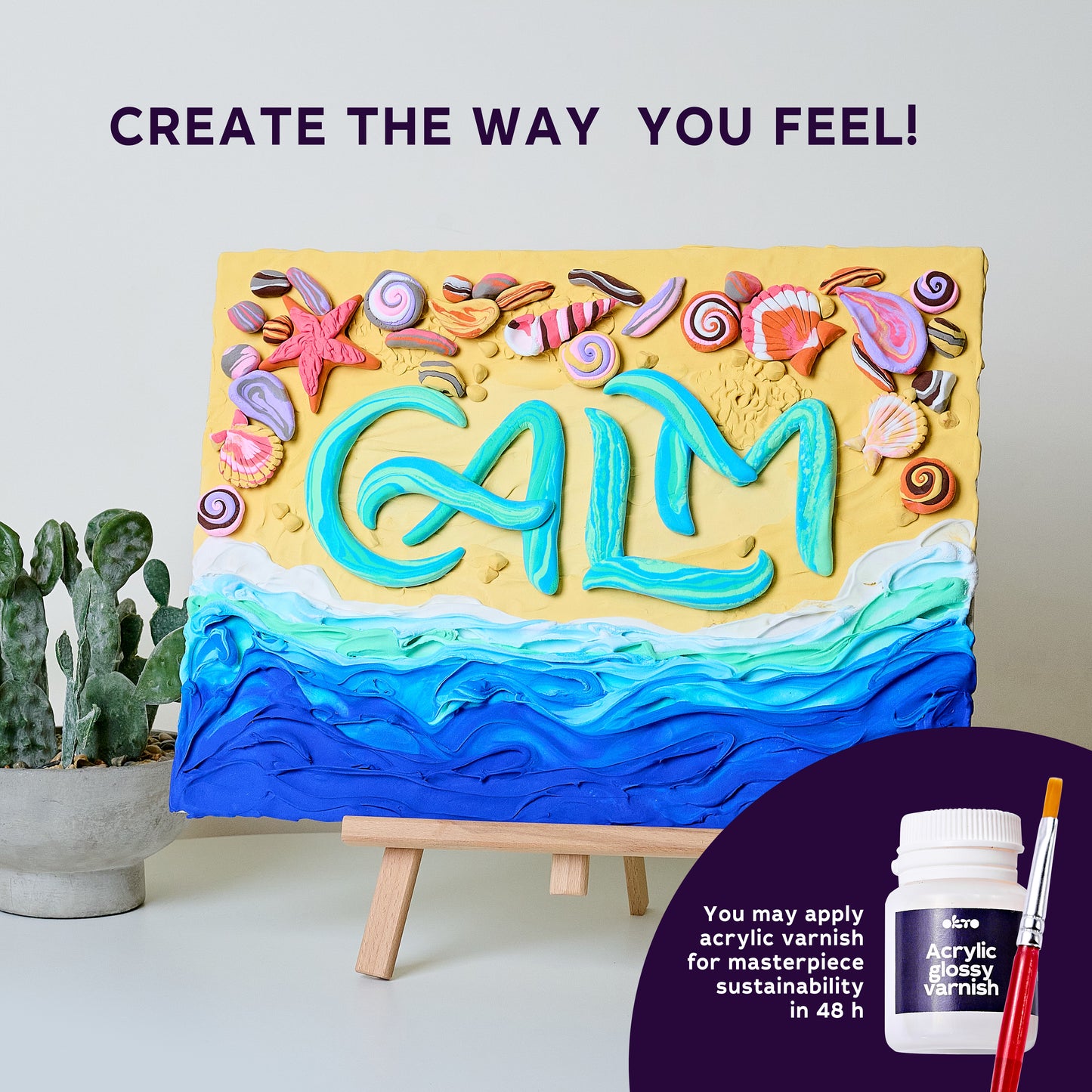 image5_DIY 3D Painting Lettering Kit - Calm
