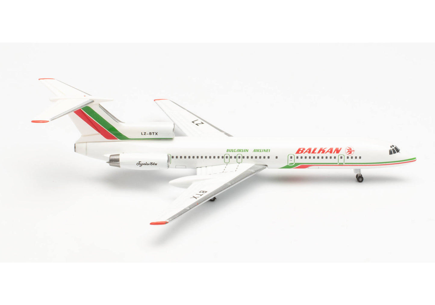 1/500 Balkan Bulgarian Airlines Tupolev TU-154M LZ-BTX
