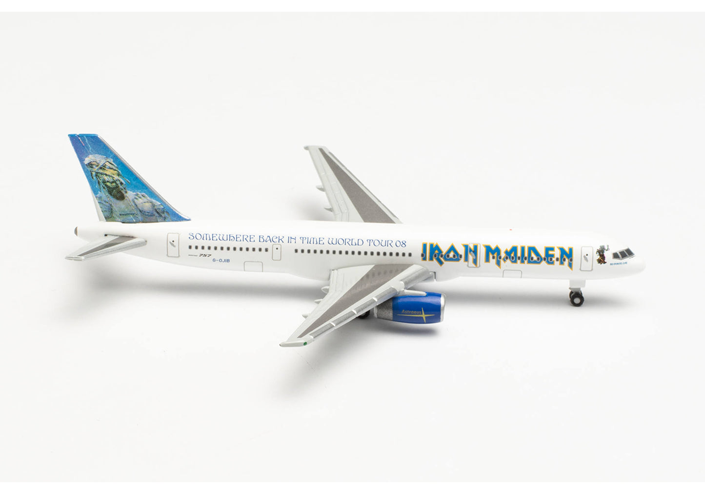 1/500 Iron Maiden (Astraeus) Boeing 757-200 "Ed Force One" Somewhere Back in Time World Tour 2008 G-OJIB