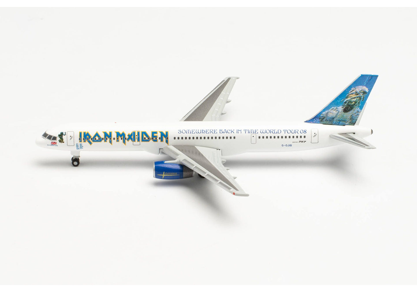 1/500 Iron Maiden (Astraeus) Boeing 757-200 "Ed Force One" Somewhere Back in Time World Tour 2008 G-OJIB