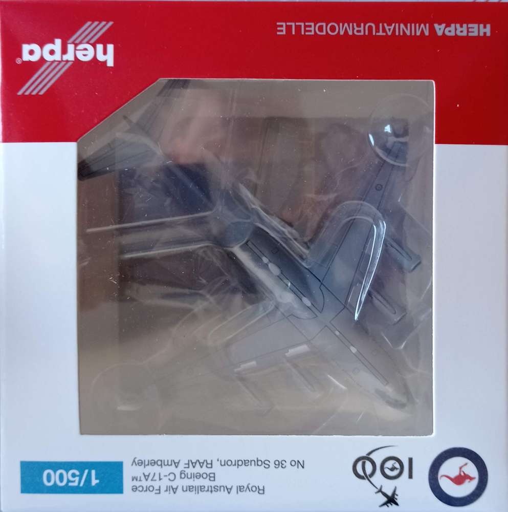 1/500 Royal Australian Air Force Boeing C-17A Globemaster III No 36 Squadron RAAF Amberley "RAAF 100" A41-210