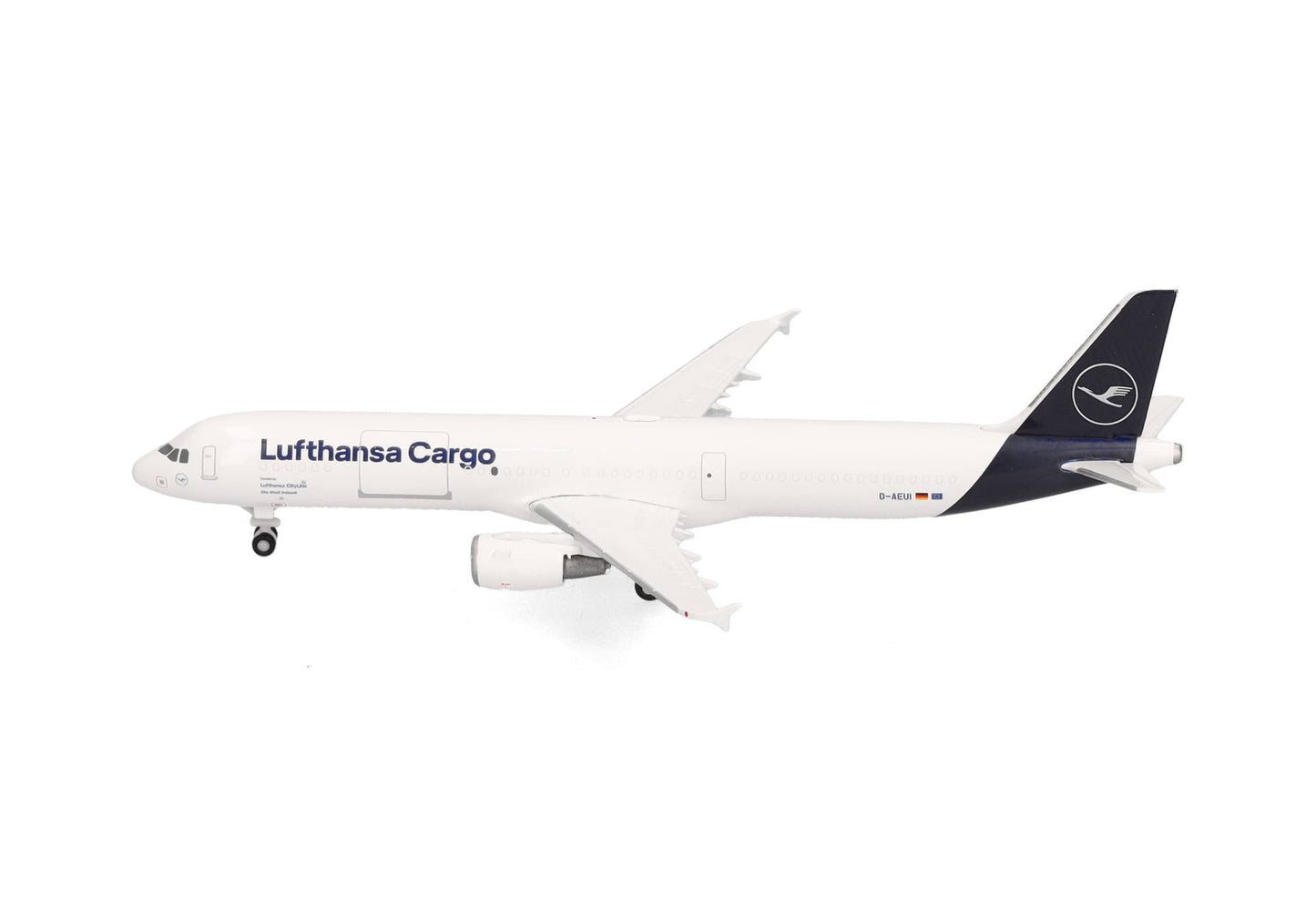 1/500 Lufthansa Cargo Airbus A321P2F D-AEUI "Dia dhuit Ireland"