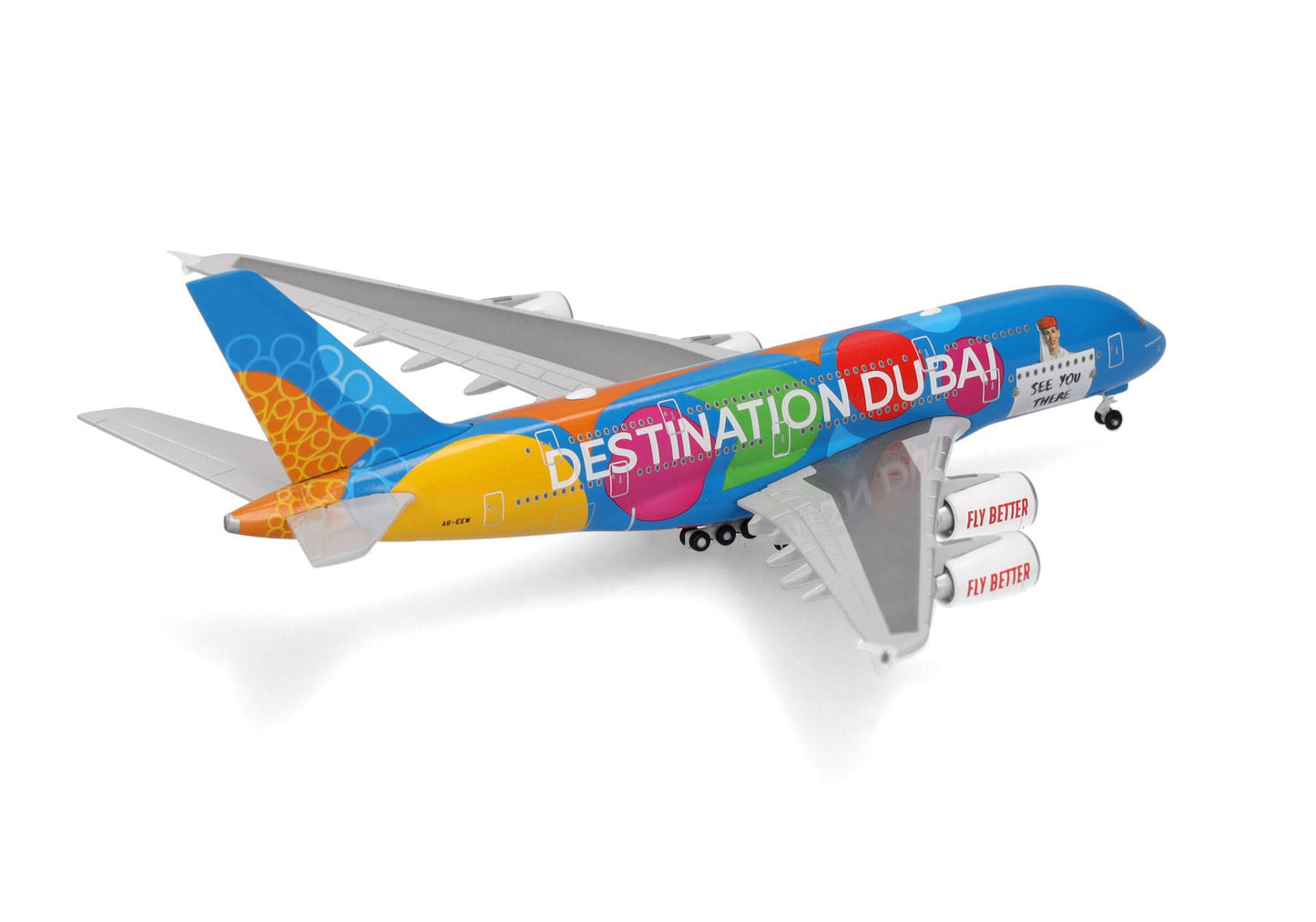 1/500 Emirates Airbus A380 "Destination Dubai" A6-EEW