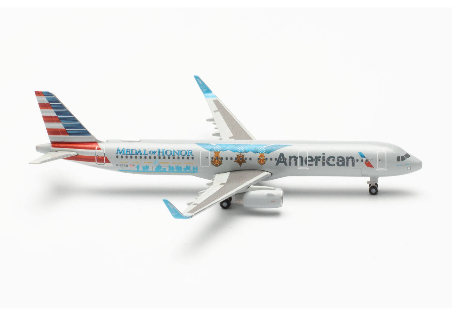 1/500 American Airlines Airbus A321 Medal of Honor N167AN "Flagship Valor"