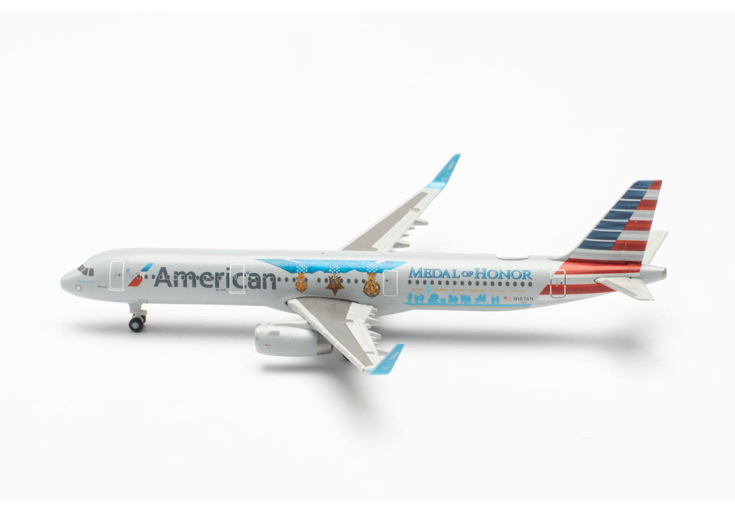 1/500 American Airlines Airbus A321 Medal of Honor N167AN "Flagship Valor"