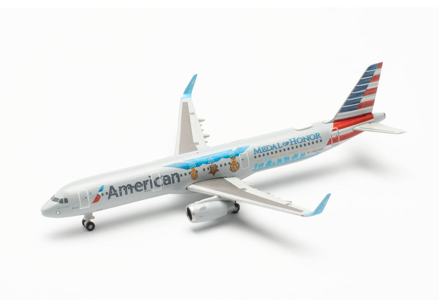 1/500 American Airlines Airbus A321 Medal of Honor N167AN "Flagship Valor"