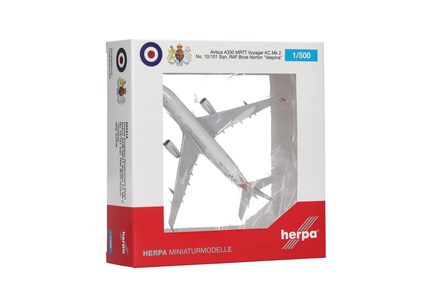 1/500 United Kingdom Airbus A330 MRTT Voyager KC.Mk 2 No. 10/101 Sqn RAF Brize Norton "Vespina" ZZ336
