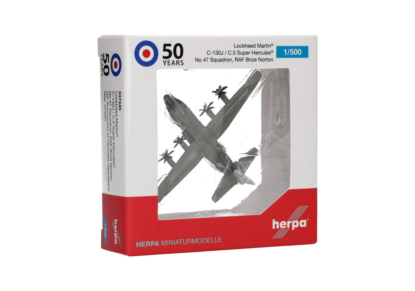 1/500 Lockheed C-130J / C.5 Super Hercules 47 Squadron RF Brice Norton 50th Anniversary ZH883