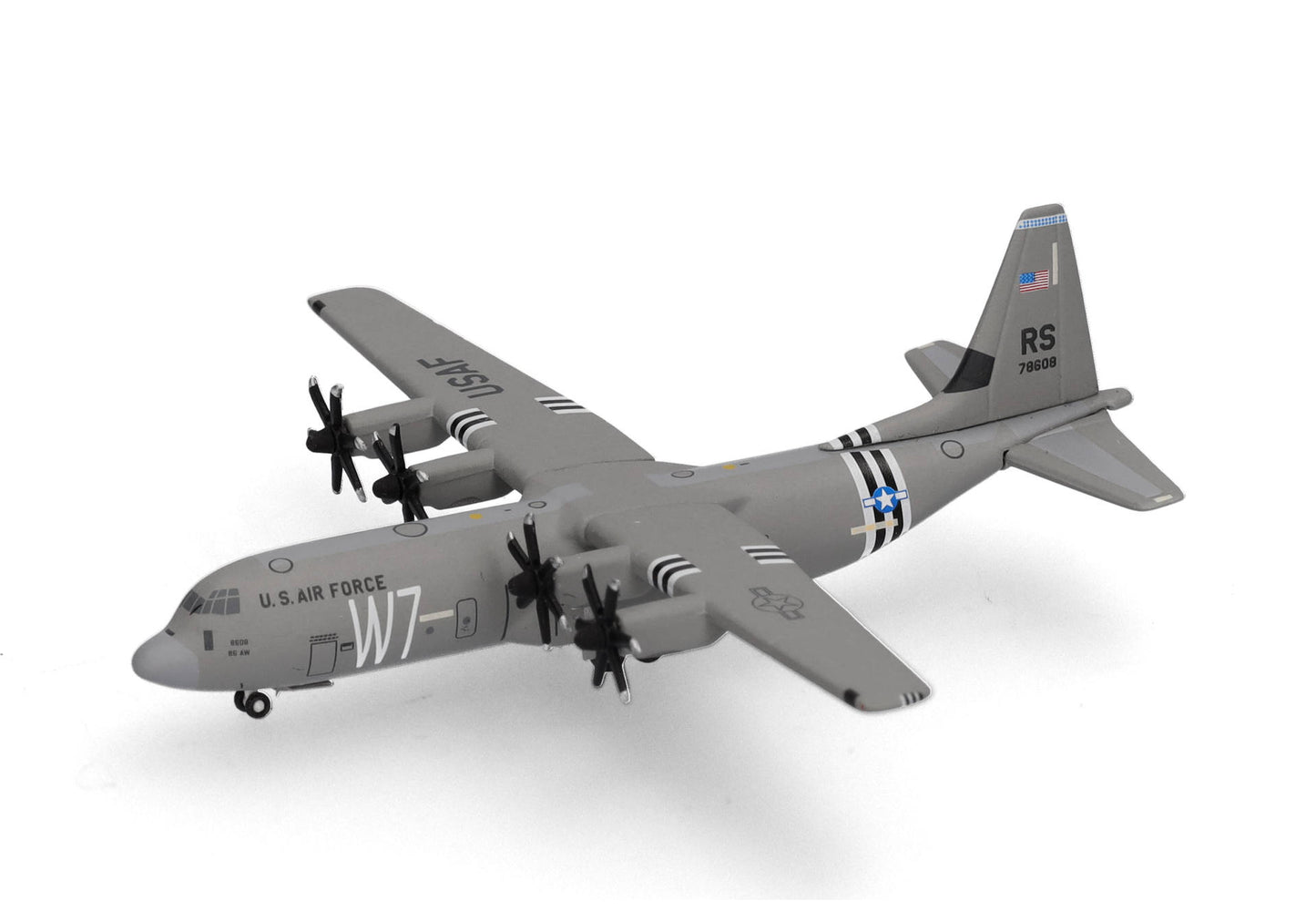 1/500 U.S. Air Force Lockheed Martin C-130J-30 Super Hercules 37th Airlift Squadron Ramstein Air Base 07-8608