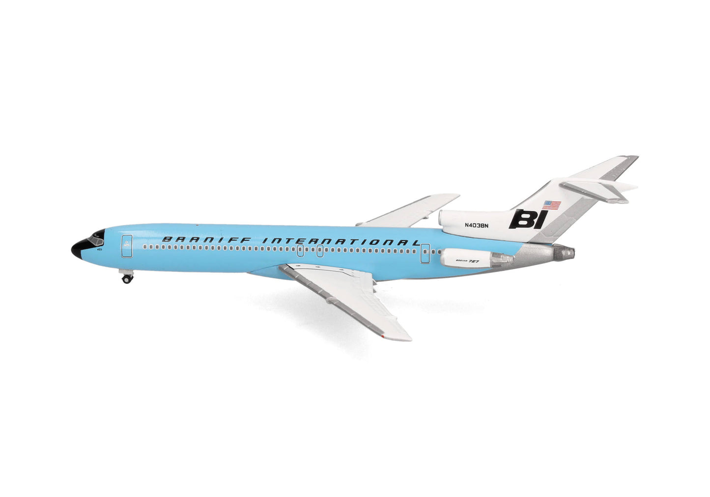 1/500 Braniff International Boeing 727-200 Solid New Dark Blue N403BN
