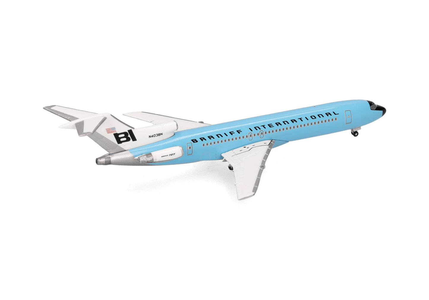 1/500 Braniff International Boeing 727-200 Solid New Dark Blue N403BN
