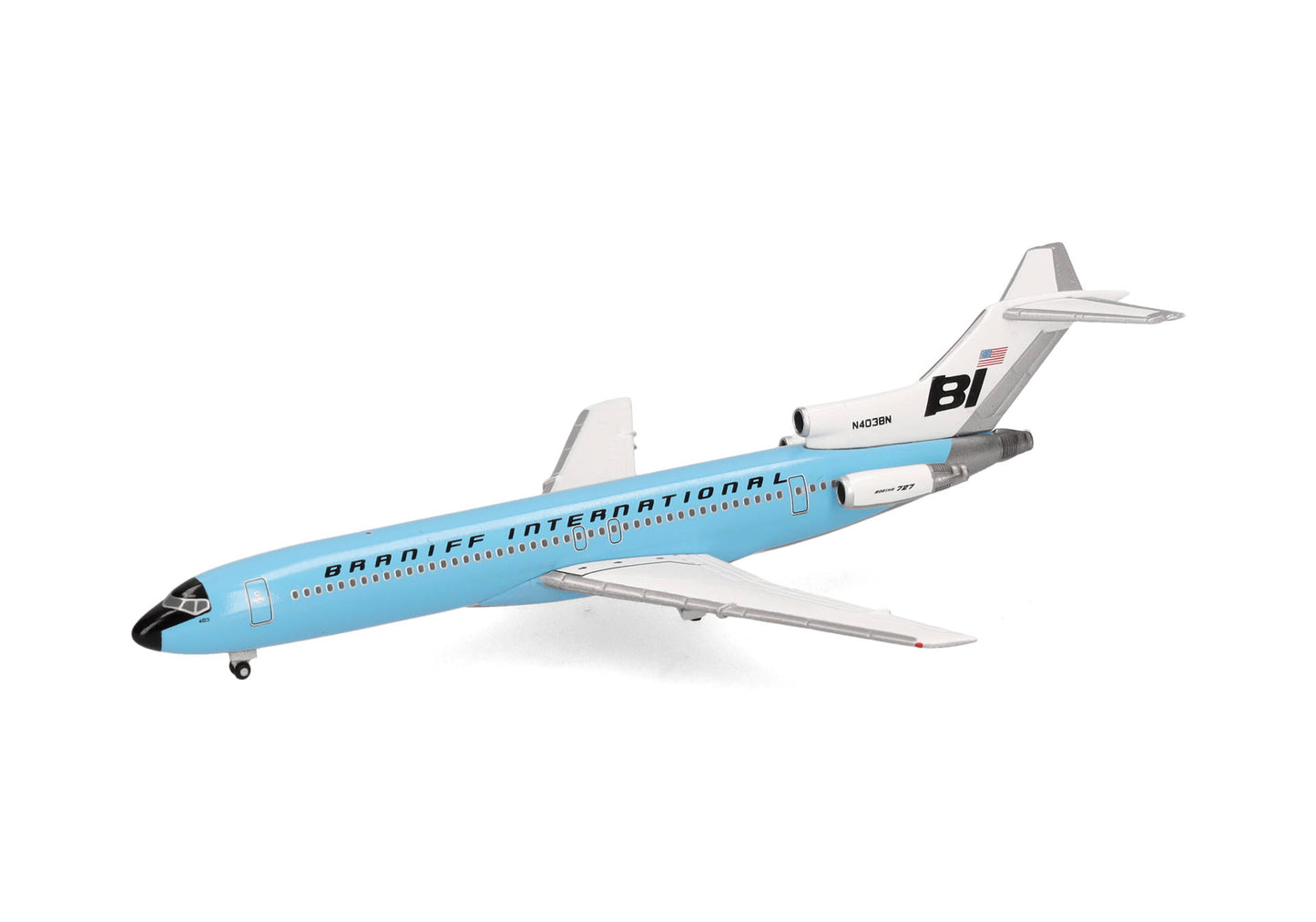 1/500 Braniff International Boeing 727-200 Solid New Dark Blue N403BN