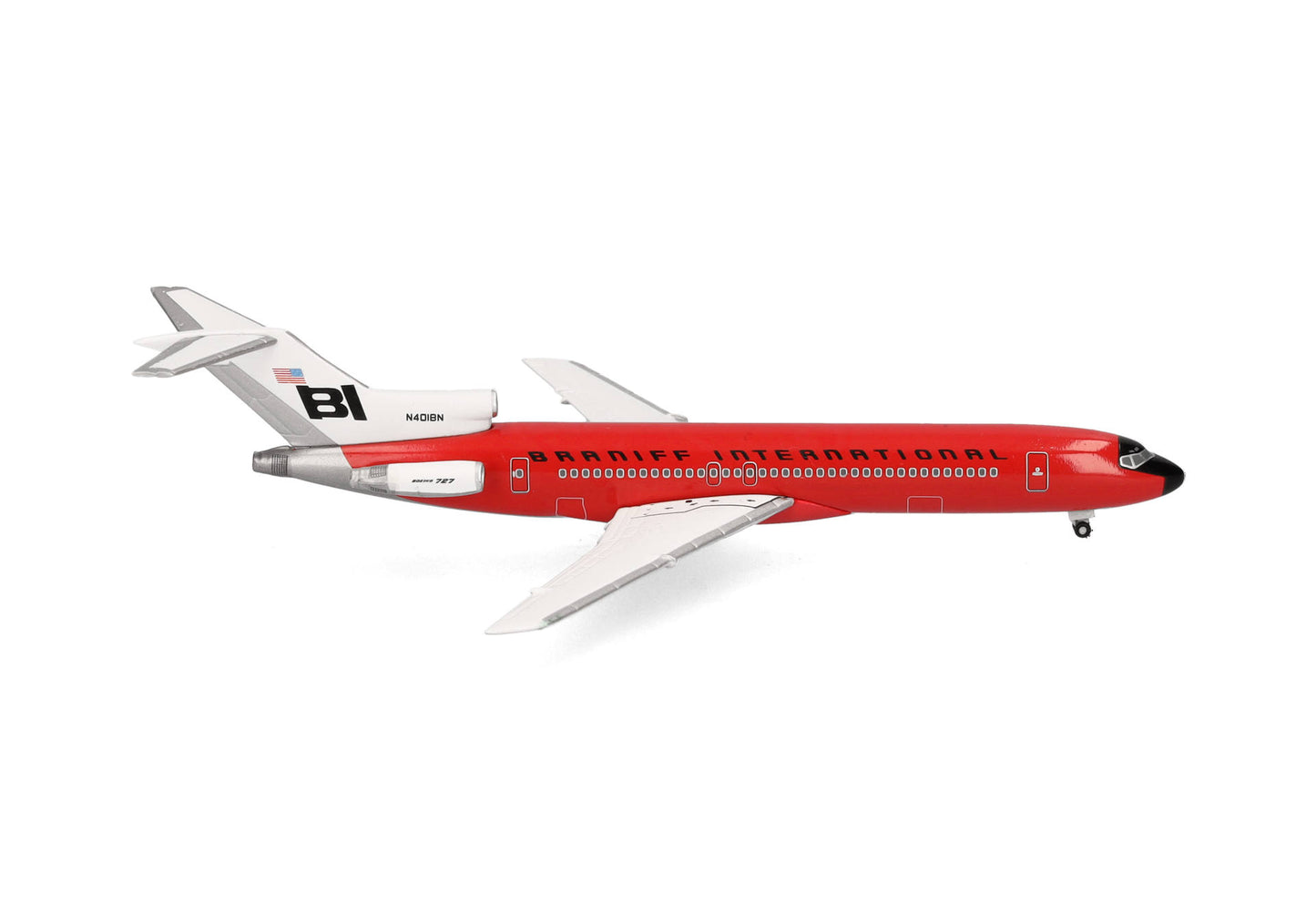 1/500 Braniff International Boeing 727-200 Solid Red N401BN